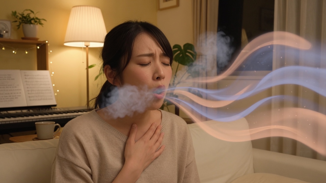歌のための腹式呼吸の練習